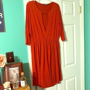 Burnt orange dress-Only worn ONCE